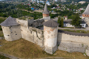 shot of the old castle, view from above