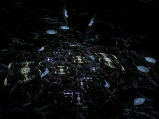 Imaginatory fractal background Image