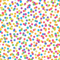 Rainbow Party Seamless Pattern - Colorful ombre gradient repeating pattern design with gold foil texture accents