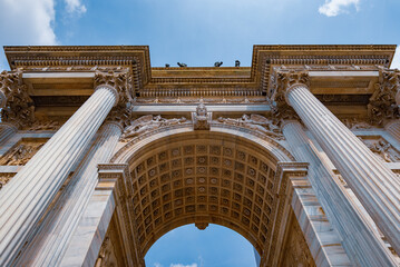 Fototapeta premium Arco della Pace, historical monument of the city of Milan