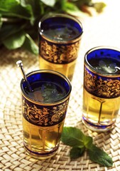 GLASSES OF MINT TEA, MAROCCO