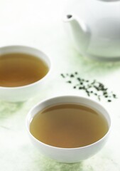 BOWLS WITH INFUSION OF GREEN TEA