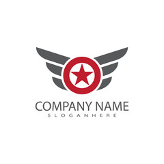 Wing  Logo Template vector icon