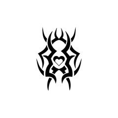 tribal tattoo icon vector illustration design