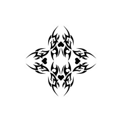 tribal tattoo icon vector illustration design