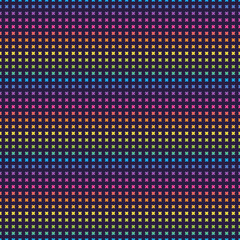 Bright Rainbow Retro Seamless Pattern - Colorful ombre gradient repeating pattern design on solid dark purple background