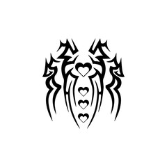 tribal tattoo icon vector illustration design