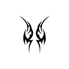 tribal tattoo icon vector illustration design