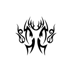 tribal tattoo icon vector illustration design