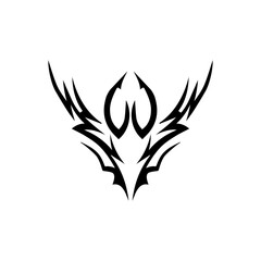 tribal tattoo icon vector illustration design