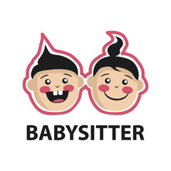 Vector logo of babysitter, child care and nursery