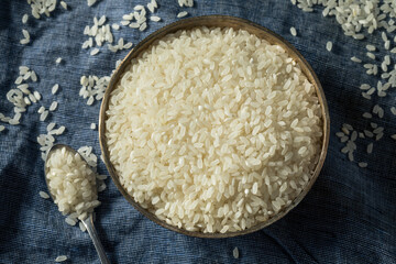 Raw Dry Organic Short Grain White Rice