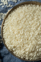 Raw Dry Organic Short Grain White Rice