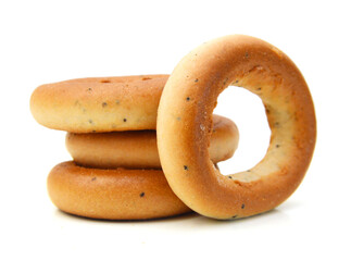 Bagels isolated on a white background