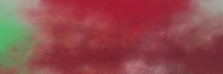 decorative abstract painting background graphic with dark moderate pink, dark sea green and pastel brown colors and space for text or image. can be used as header or banner