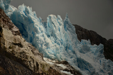 Sunlight on glacier