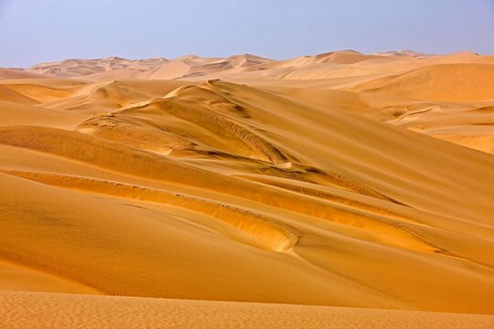 Sand Dunes, Desert near Walvis Bay, Namibia