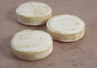 French Cheese Called Rocamadour, Cheese made with Goat Milk
