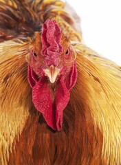Brahma Perdrix Chicken, an Breed from India, Portrait of Cockerel