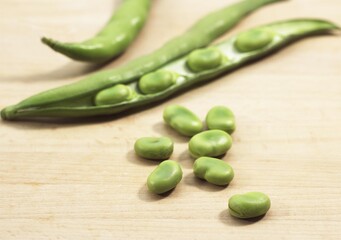 Fresh Broad Beans, vicia faba