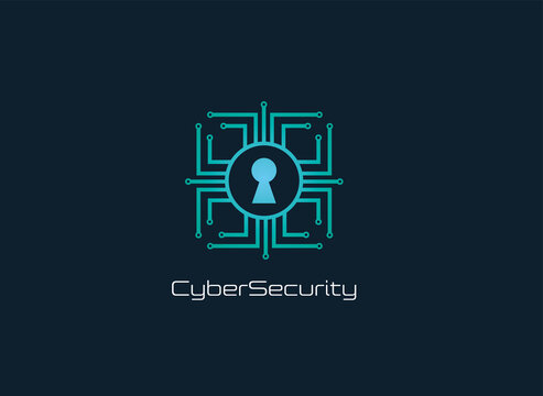 Cyber security logo icon