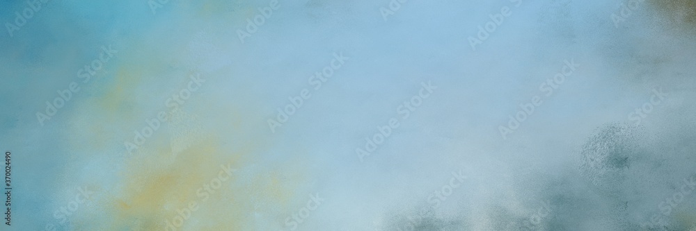 Poster awesome abstract painting background graphic with ash gray, pastel blue and cadet blue colors and space for text or image. can be used as horizontal header or banner orientation