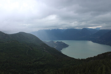 View from the Sea-to-Sky gondola in British Columbia, Canada.
