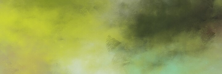 stunning abstract painting background graphic with dark khaki and dark olive green colors and space for text or image. can be used as horizontal background texture