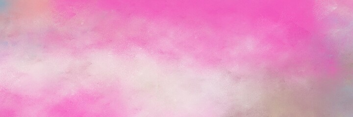 decorative abstract painting background graphic with pastel magenta, neon fuchsia and pastel pink colors and space for text or image. can be used as horizontal background graphic
