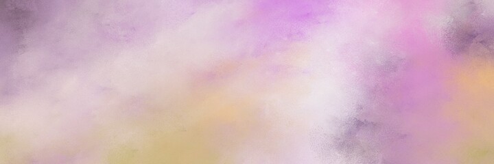 decorative vintage abstract painted background with thistle, pastel purple and tan colors and space for text or image. can be used as horizontal header or banner orientation