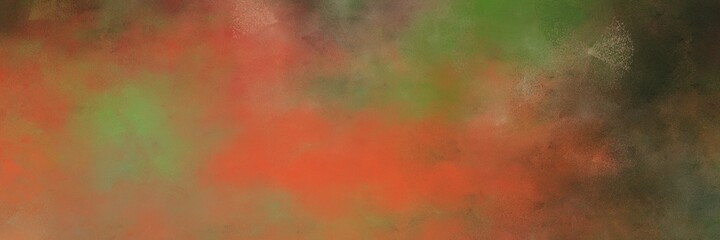 beautiful vintage abstract painted background with sienna, very dark green and coffee colors and space for text or image. can be used as header or banner