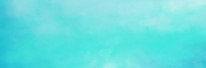 stunning vintage abstract painted background with medium turquoise, turquoise and baby blue colors and space for text or image. can be used as postcard or poster