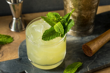 Boozy Refreshing Chartreuse Smash