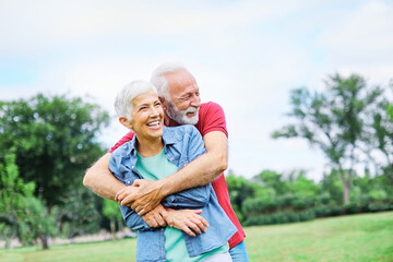 senior couple happy elderly love together retirement lifestyle smiling man woman mature fun