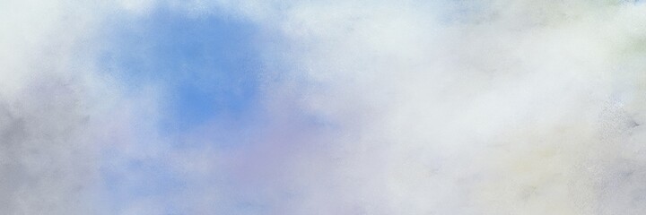 stunning abstract painting background graphic with light gray and corn flower blue colors and space for text or image. can be used as horizontal background graphic