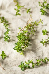 Raw Green Organic Thyme Herb