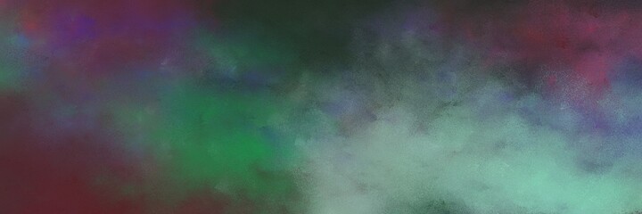 stunning abstract painting background graphic with dark slate gray and dark sea green colors and space for text or image. can be used as horizontal background texture