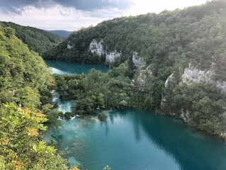 Fototapeta na wymiar Lakes in Croatia.