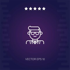businessman vector icon modern illustration