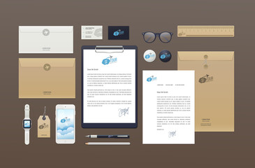 Corporate identity template. Branding MockUps. Packages Mock-up Pack for your company.