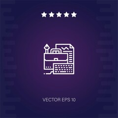 portfolio vector icon modern illustration
