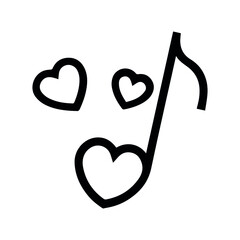 Heart icon set. Love vand meessage vector collection.