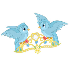 Blue Birds and Tiara
