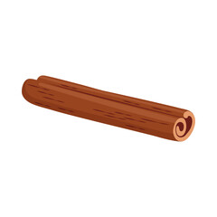 cinnamon isolated on white background, vector illustration