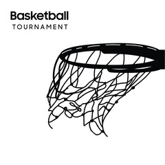 Basketball tournament banner. Sport. Vector illustration - 370045607