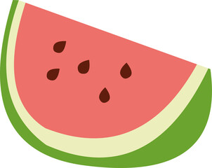 Vector illustration of watermelon fruit