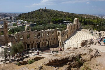 Athens cityscape from its acropolis