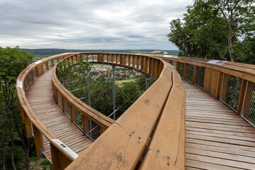 Lookout deck on the Mount of Saint Martin near Pannonhalma