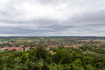 View of the town of Pannonhalma from the Mount of Saint Martin