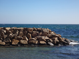 Wonderful landscape with views of the Mediterranean Sea and the rocky coast of Spain